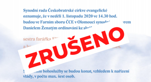 ZRUŠENO: Ordinace nových kazatelů