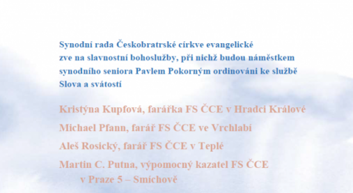 Ordinace nových kazatelů